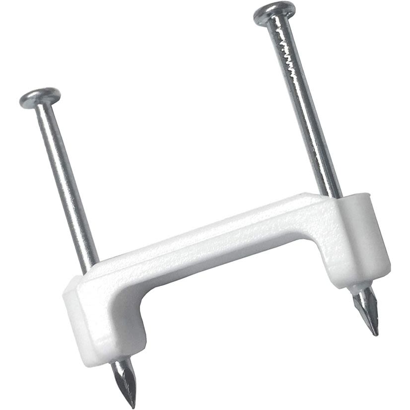 Sturgeon Bay Metal Products RA-1566 2 Nail 3/4 inch White Romex Strap 250/Bag